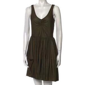 MARC by MARC JACOBS Sleeveless A-Line Mini Dress Gold Black Metallic Size Med